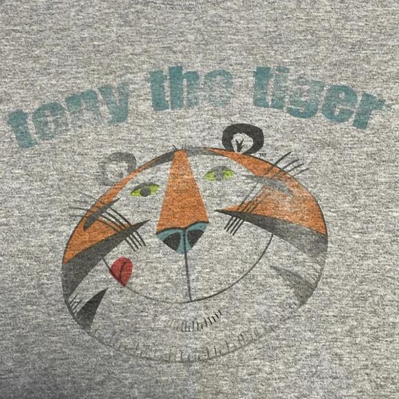 Kellogg’s Tony The Tiger - Distressed Print Vintage Mascot T-Shirt Size M - Picture 2 of 6